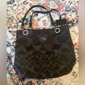 Black 2000s coach purse